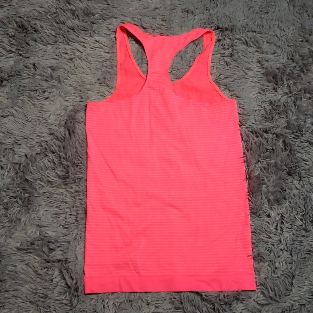 Under Armour Neon Coral Heat Gear Tank - Picture 4 of 4